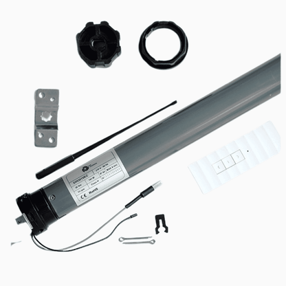 Motor Tubular 30NM Eje 45mm Limite Mecánico