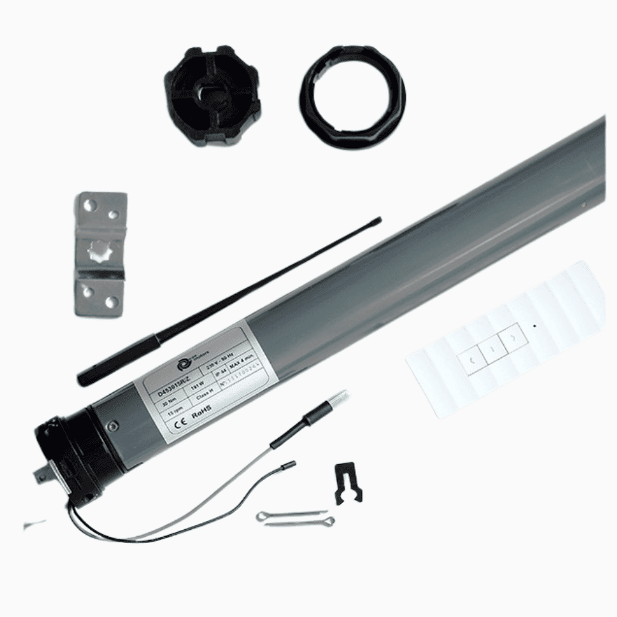 Motor Tubular 30NM Eje 45mm Limite Mecánico