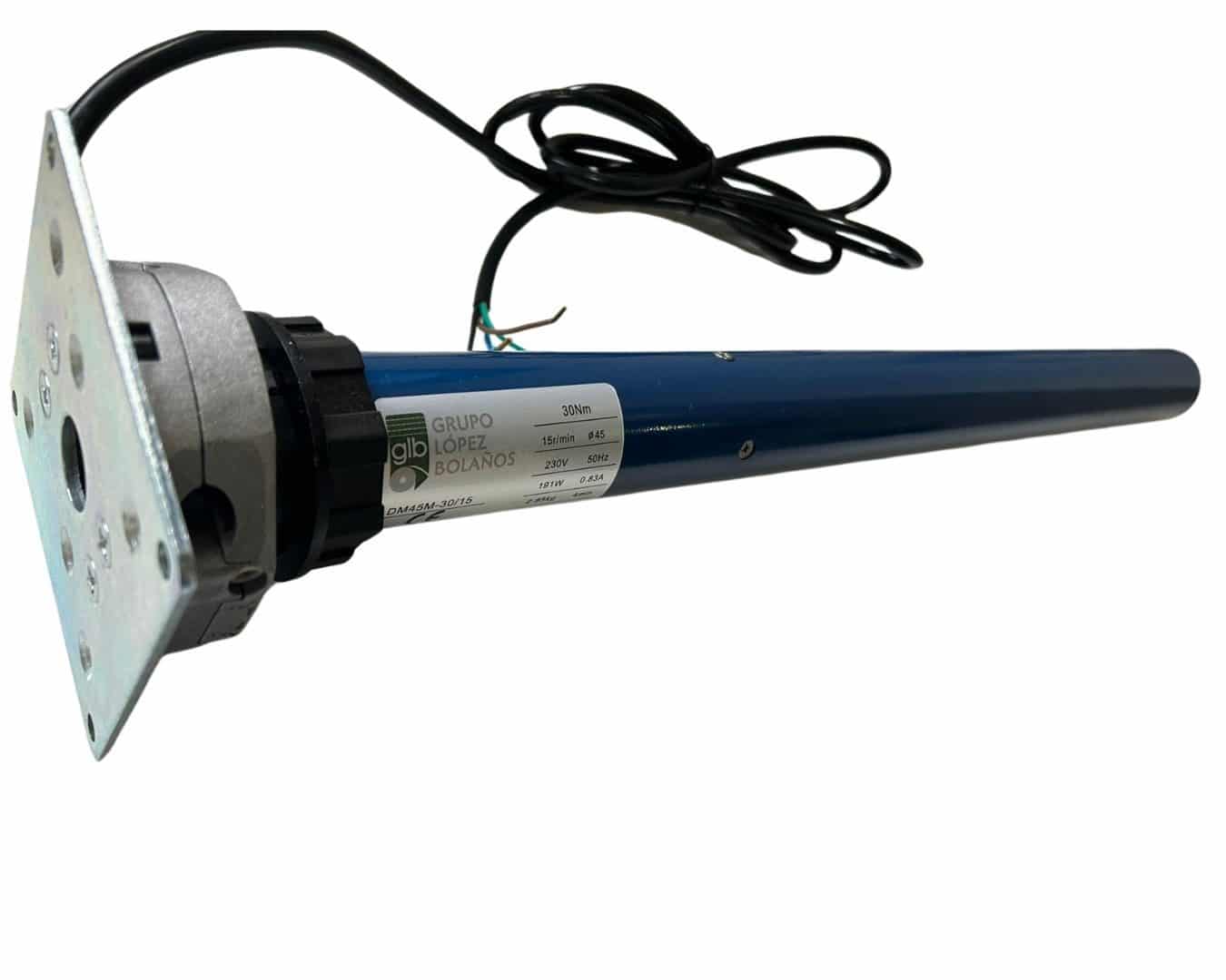 Motor Tubular 30NM Eje 45mm Limite Mecánico